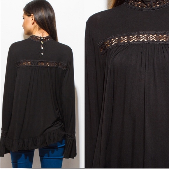 Mock Neck Tee - Picture 2 of 2